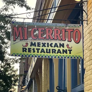 Restaurant sign.