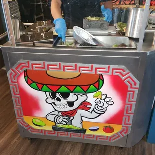 a mexican food vendor