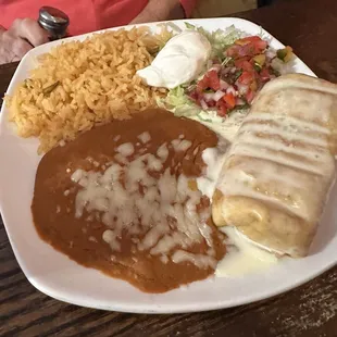 Beef chimichanga