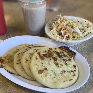 3 bean, cheese &amp; pork &amp; 1 cheese , jalapeño