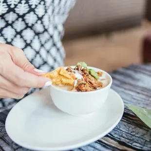 Queso Blanco with Brisket