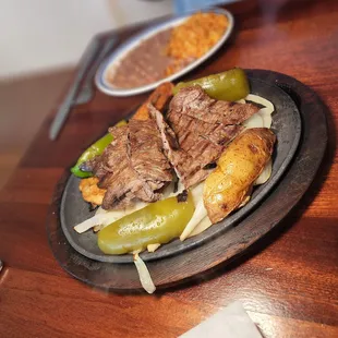 Beef fajitas