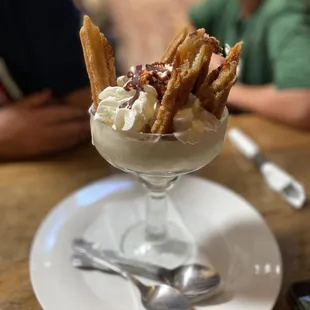 Churro ice cream.