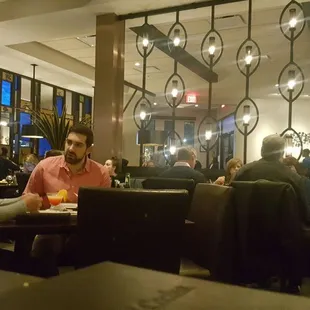 The view from the back of the restaurant. Not as full as our wait times &amp; poor service might suggest. At least it's pretty.