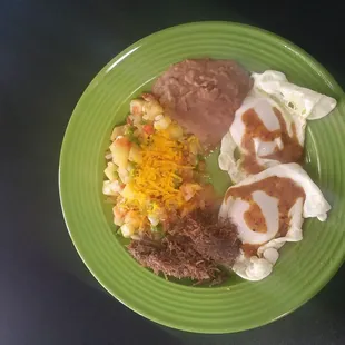 huevos rancheros with barbacoa