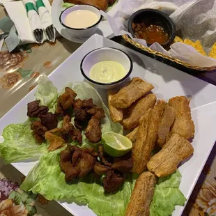 6. Yuca con Chicharron