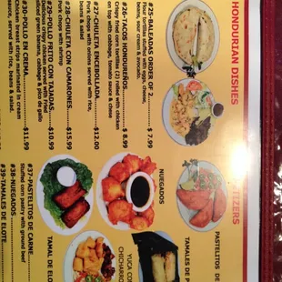 Menu page 3