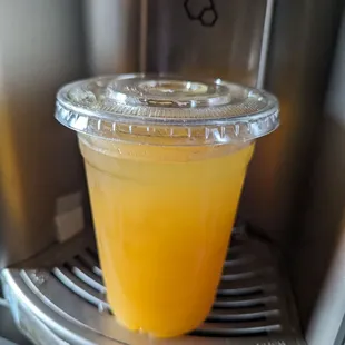 Passion fruit agua fresca, purchased at Ferry farmer's market, 3/2/24.