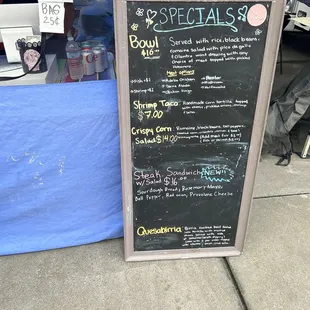 The menu changes based on what is available and is season