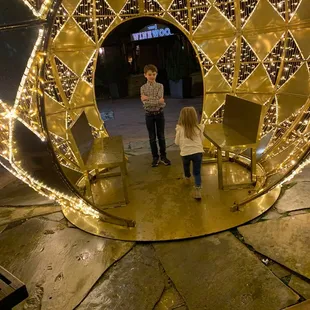 Christmas decorations outside