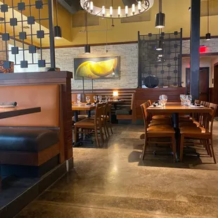 the dining area of a restaurant
