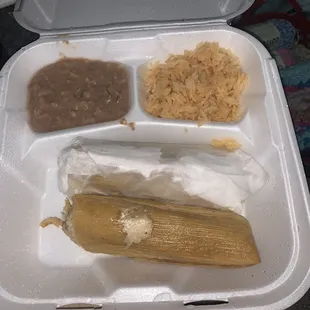 Tamale meal.