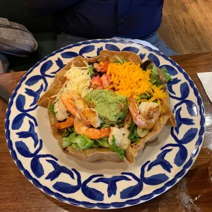 Taco Salad with Shrimp