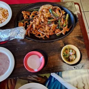chicken fajitas