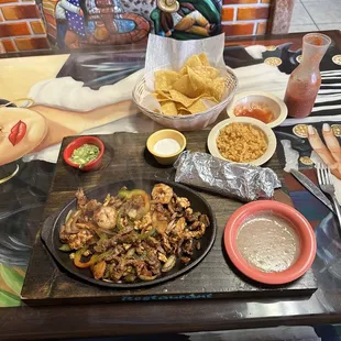 Lunch Texas fajitas