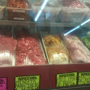 Carneceria inside the store