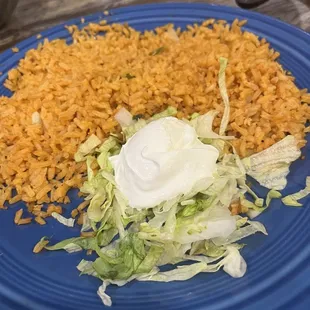 Double rice side for fajitas