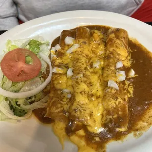 Cheese enchiladas