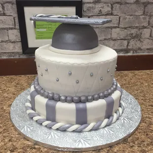 a three tiered cake