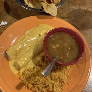 Soft cheese tacos were delicious