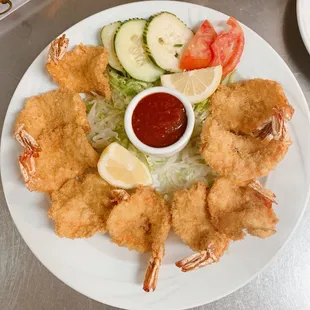 Camarones empanzados