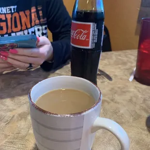 Breakfast while we were waiting for the next track event.