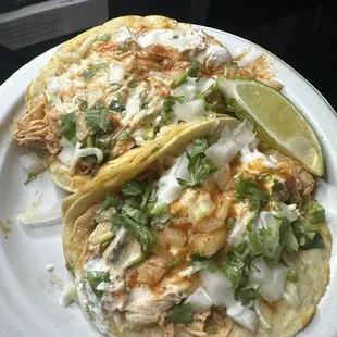 SUPER SHREDDED CHICKEN TACOS