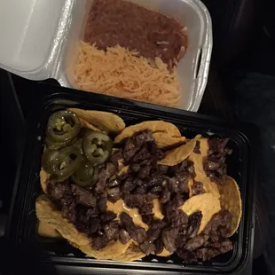 Fajita nachos $6