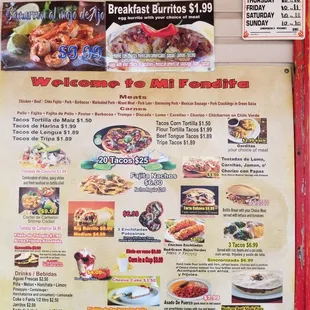 ramen and noodles, menu