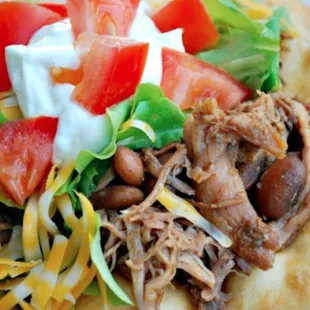 a close up of a taco