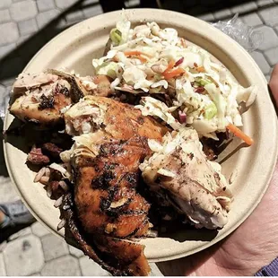 Jerk chicken Bowl at Eat Real festival