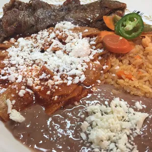 Chilaquiles with Steak