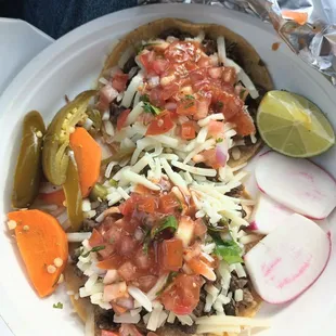 Super tacos w/no sour cream $4.50 ea