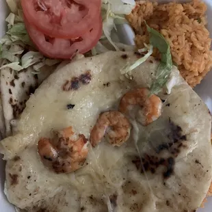 Shrimp Quesadillas. What a joke