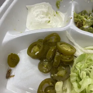 A roach mixed with the jalapeños.