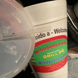 A roach in my horchata