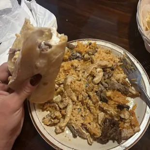 73. P. Five (with Chicken and steak) with Tortillas