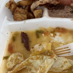 Watery huevos rancheros