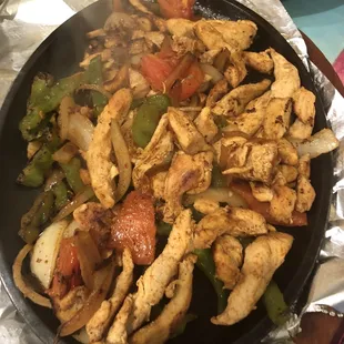 Chicken fajitas