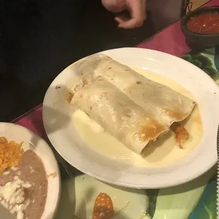 Chicken burrito