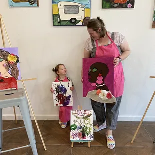 Mommy and me painting