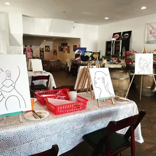 Outlines of paintings to be!