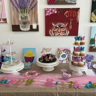 Yummy treats brought in by the Birthday family.