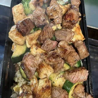 Steak and Chicken Combo Plate