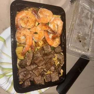 Steak and Shrimp Combo Plate