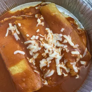 Cheese enchiladas