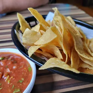 Super thin and light, bet you cannot eat just one.  And their salsa?  Perfecto!