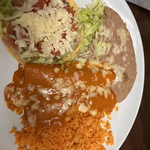 #7 - 2 enchiladas and chalupa