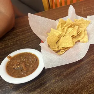 Complimentary Chips and salsa