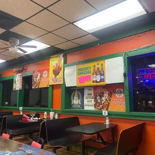 Back of restaurant- Shrimp cocktails here